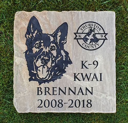 Custom Police Dog Memorial